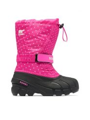 Sorel Śniegowce Flurry™ Print 2114091650 Różowy. Czerwone buty zimowe dziewczęce Sorel, z materiału, bez zapięcia. Za 229.99 zł.
