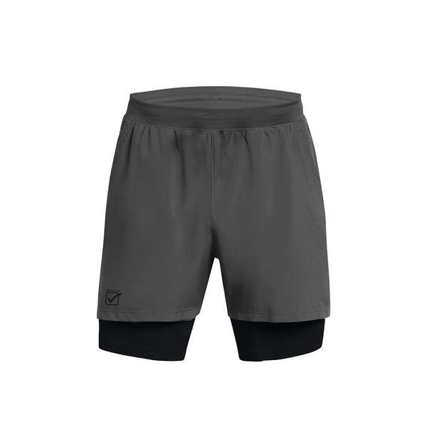 Krótki 2 na 1. Fioletowe szorty męskie Givova, m, bez wzorów. Za 296.99 zł.