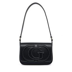 Torebka Guess. Czarne torebki do ręki damskie Guess, z aplikacjami, klasyczne, bez dodatków. Za 544.99 zł.