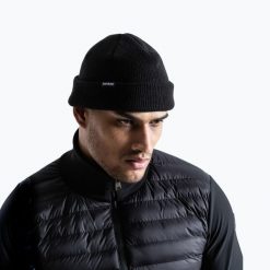 Czapka zimowa męska BOXRAW Beanie. Czarne czapki i kapelusze męskie BOXRAW, na zimę, bez wzorów, z materiału, eleganckie. Za 94.99 zł.