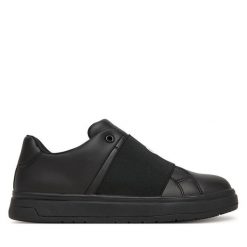Sneakersy Calvin Klein. Czarne trampki i tenisówki chłopięce Calvin Klein, bez wzorów, bez zapięcia. Za 299.99 zł.