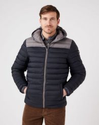 WRANGLER PUFFER JACKET MĘSKA KURTKA PRZEJŚCIOWA BLACK W4B1WA100 112319309. Czarne kurtki męskie Wrangler, m, bez wzorów, bez kaptura. Za 269.99 zł.