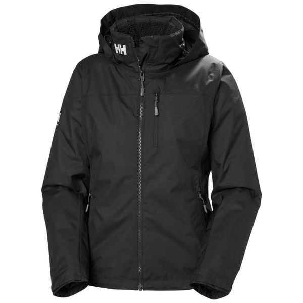 Damska kurtka wodoodporna Helly Hansen Crew Pile. Czarne kurtki damskie Helly Hansen, na lato, l, bez wzorów, z polaru, z kapturem. Za 842.00 zł.