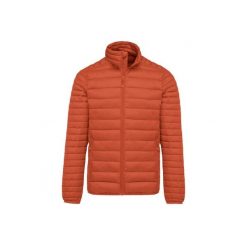 Lekka kurtka puchowa Kariban. Brązowe kurtki męskie KARIBAN, m, bez wzorów, z puchu, bez kaptura. Za 281.50 zł.