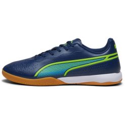 Buty Puma King Match It Persian, Mężczyźni. Niebieskie buty sportowe męskie Puma, z gumy, bez zapięcia, do piłki nożnej. Za 199.09 zł.