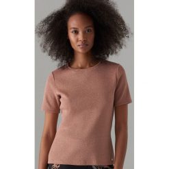 Koszulka z lurexu - Różowy. T-shirty damskie Mohito. W wyprzedaży za 19.99 zł.