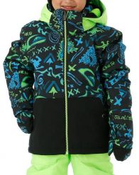 Kurtka narciarska dla dzieci Quiksilver Little Mission. Czarne kurtki i płaszcze dla chłopców Quiksilver, na zimę, bez wzorów, z lycry, klasyczne, bez kaptura. Za 258.49 zł.