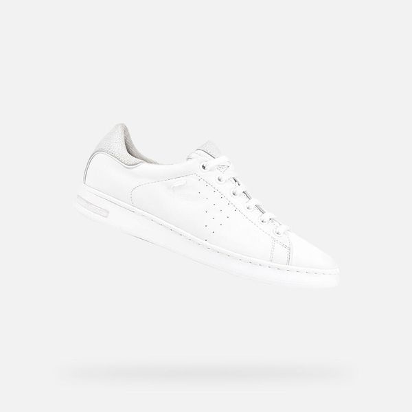 Sneakersy damskie Geox Jaysen. Białe obuwie sportowe damskie Geox, trekkingowe. Za 467.50 zł.