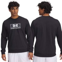 Bluza męska fitness Under Armour. Czarne bluzy męskie Under Armour, m, bez wzorów, bez kaptura. Za 219.00 zł.