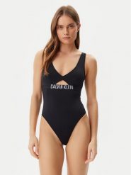 Calvin Klein Swimwear Strój kąpielowy KW0KW02746 Czarny. Czarne kostiumy jednoczęściowe damskie Calvin Klein Swimwear, xs, bez wzorów, z syntetyku. Za 269.99 zł.