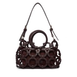 Torebka GINO ROSSI. Brązowe torebki do ręki damskie Gino Rossi, bez wzorów, bez dodatków. Za 299.99 zł.