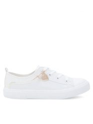 DeeZee Sneakersy CSS20377-28 Biały. Białe buty sportowe dziewczęce DeeZee, bez wzorów, z syntetyku, bez zapięcia. Za 99.99 zł.
