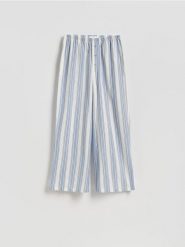 Spodnie piżamowe - granatowy. Niebieskie piżamy damskie Reserved, l, bez wzorów, z bawełny, bez ramiączek. W wyprzedaży za 35.99 zł.