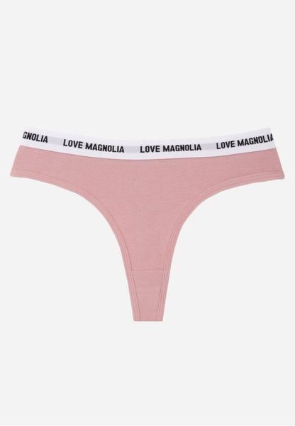 Różowe Majtki Typu Stringi z Bawełną i Napisami Veza. Czerwone stringi damskie Born2be, l, bez wzorów, z bawełny. Za 7.99 zł.