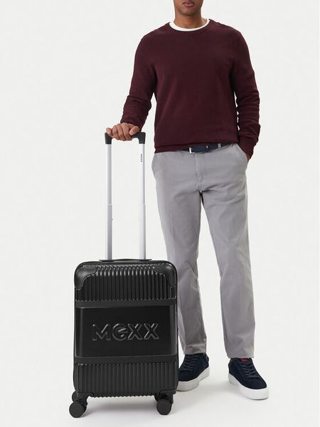 MEXX Walizka kabinowa CEO-MEXX-039-S-BLACK Czarny. Czarne walizki męskie Mexx, bez wzorów. Za 299.99 zł.