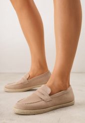 Ciemnobeżowe Mokasyny Ozdobione Plecionką Fennata. Brązowe mokasyny damskie Born2be, boho. Za 69.99 zł.