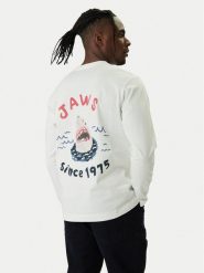 Jack & Jones Longsleeve Jaws 12286615 Biały Relaxed Fit. Białe bluzki z długim rękawem męskie Jack & Jones, m, bez wzorów, z bawełny, bez kołnierzyka. Za 159.99 zł.