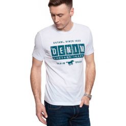 MUSTANG Alex C Print 1009968 2045. T-shirty męskie Mustang, xl, bez wzorów, bez kołnierzyka. Za 69.99 zł.