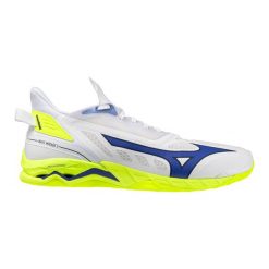 Buty halowe Mizuno Wave Mirage. Białe buty sportowe męskie Mizuno, bez zapięcia, do piłki ręcznej, mizuno wave. Za 685.50 zł.