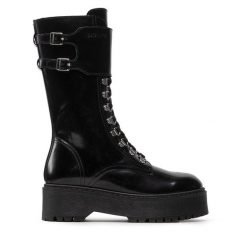 Trzewiki Rage Age. Czarne botki damskie Rage Age, bez obcasa, na płaskiej podeszwie, bez zapięcia. Za 679.99 zł.