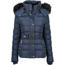 Kurtka Ocieplana Damska Blood Lady. Niebieskie kurtki damskie Geographical Norway, s, bez wzorów, z futra, z kapturem. Za 229.00 zł.