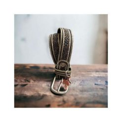 Damski pasek z koralikami Ju & Pa. Paski damskie JU ET PA, bez wzorów, eleganckie. Za 187.00 zł.