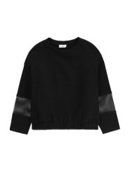 Coccodrillo Bluzka WC5143104CGJ Czarny Regular Fit. Czarne bluzki dla dziewczynek COCCODRILLO, bez wzorów, z bawełny, bez ramiączek. Za 49.99 zł.