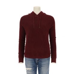 Second life - Damska bordowa bluza z kapturem - Stan bardzo dobry. Czerwone bluzy damskie Ralph Lauren, bez wzorów, z kapturem. Za 127.76 zł.