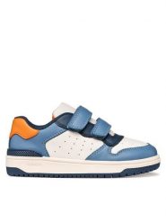 Geox Sneakersy J Washiba Boy J46LQA 000BC C1Z4Y S Niebieski. Niebieskie buty sportowe chłopięce Geox, bez wzorów, ze skóry, bez zapięcia. Za 229.99 zł.