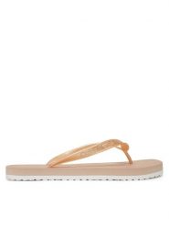 Calvin Klein Jeans Japonki Thong+ Tpu Metallic YW0YW01720 Różowy. Czerwone klapki damskie Calvin Klein Jeans, bez wzorów, z jeansu, bez obcasa. Za 99.99 zł.