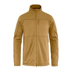 Bluza polarowa męska Fjällräven Abisko Lite Fleece. Brązowe bluzy męskie Fjällräven, m, bez wzorów, z polaru, bez kaptura. Za 379.99 zł.