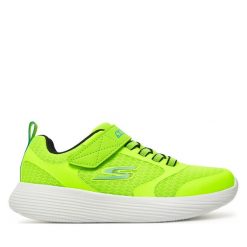Sneakersy Skechers. Zielone trampki i tenisówki chłopięce Skechers, bez wzorów, bez zapięcia. Za 179.99 zł.