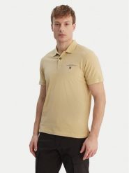 Napapijri Polo Elbas NP0A4GB4 Beżowy Regular Fit. Brązowe koszulki polo męskie Napapijri, m, bez wzorów, z bawełny, bez ramiączek. Za 299.99 zł.