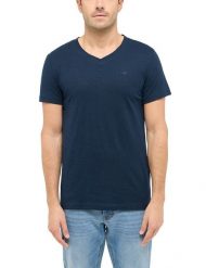 Męski T-Shirt Mustang Style Amado Dark Sapphire 1016275 4136. Niebieskie t-shirty męskie Mustang, m, bez wzorów, bez kołnierzyka. Za 69.99 zł.