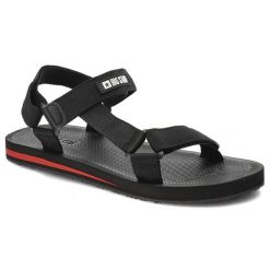 Czarne Sandały Big Star Męskie Buty Sportowe. Czarne sandały męskie Big Star, z materiału, bez zapięcia. Za 99.99 zł.
