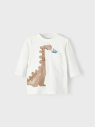 NAME IT Bluzka 13212749 Biały Regular Fit. Białe t-shirty dla chłopców Name it, bez wzorów, z bawełny, bez ramiączek. Za 59.99 zł.