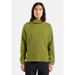 Bluza męska ODLO Mid layer hoody CUBIC. Zielone bluzy męskie Odlo, m, bez wzorów, bez kaptura. Za 319.99 zł.