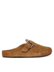 Pepe Jeans Klapki Corby Clog W PLS900001 Brązowy. Brązowe klapki damskie Pepe Jeans, bez wzorów, z jeansu, bez obcasa. Za 259.99 zł.