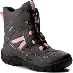 Śniegowce GEOX - J Clady G. B Wpf B J745NB 05011 C0952 D Dk Grey/Pink. Buty zimowe dziewczęce marki Geox. W wyprzedaży za 219.00 zł.