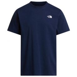 Koszulka turystyczna męska The North Face M Evolution Simple Dome Tee. Niebieskie koszulki sportowe męskie The North Face, m, bez wzorów, bez kołnierzyka, bez ramiączek, trekkingowe. Za 106.00 zł.