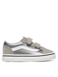 Vans Tenisówki Old Skool V VN000CRWSLV1 Srebrny. Szare buty sportowe dziewczęce Vans, bez wzorów, z materiału, bez zapięcia, tenisowe. Za 239.99 zł.