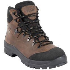 Buty wysokie Aigle Fleshside MTD wodoodporne. Brązowe buty sportowe męskie Aigle, z kauczuku, bez zapięcia, outdoorowe. W wyprzedaży za 449.99 zł.