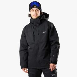 Kurtka narciarska męska Swedemount St. Anton Jacket SR wodoodporna. Czarne kurtki męskie SWEDEMOUNT, na zimę, m, bez wzorów, z tkaniny, narciarskie. Za 599.99 zł.