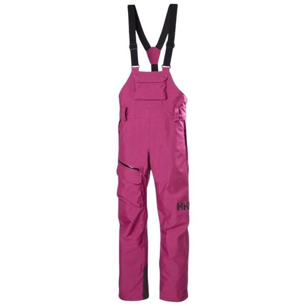 Damskie spodnie narciarskie na szelkach Helly Hansen Powderqueen. Czerwone spodnie materiałowe damskie Helly Hansen, bez wzorów. W wyprzedaży za 1,208.00 zł.