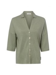 Marc O'Polo Bluzka Kobiety Bawełna zielony, S. Zielone bluzki damskie Marc O'Polo, s, bez wzorów, z bawełny, eleganckie, bez kołnierzyka, bez ramiączek. Za 229.95 zł.