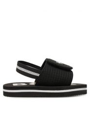 BOSS Sandały J53242 M Czarny. Czarne sandały chłopięce Boss, z syntetyku, bez zapięcia. Za 107.99 zł.