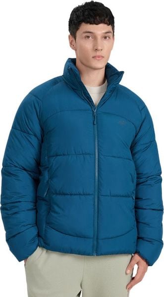 Kurtka puchowa męska 4F M0707 niebieska 4FRAW25TDJAM0707 30S 2XL. Niebieskie kurtki męskie 4f, m, bez wzorów, z puchu, bez kaptura. Za 423.59 zł.