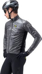 Kurtka rowerowa męska Alé Cycling Klimatik Guscio Black Reflective. Czarne kurtki męskie ALÉ CYCLING, m, bez wzorów, z elastanu, bez kaptura. Za 433.99 zł.
