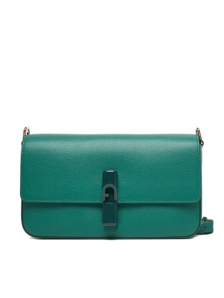 Furla Torebka Iride WB01826 ARE000 CN JD000 9001 Zielony. Zielone listonoszki damskie Furla, bez wzorów, ze skóry, bez dodatków. Za 789.00 zł.