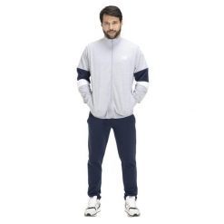 Męski dres Academy. Niebieskie buty sportowe męskie LEONE 1947 APPAREL, z dresówki, bez zapięcia, na fitness i siłownię. Za 233.66 zł.